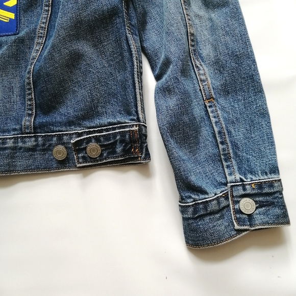 Laser Girl Blue Trucker Denim Jacket Medium NWT - Picture 6 of 15